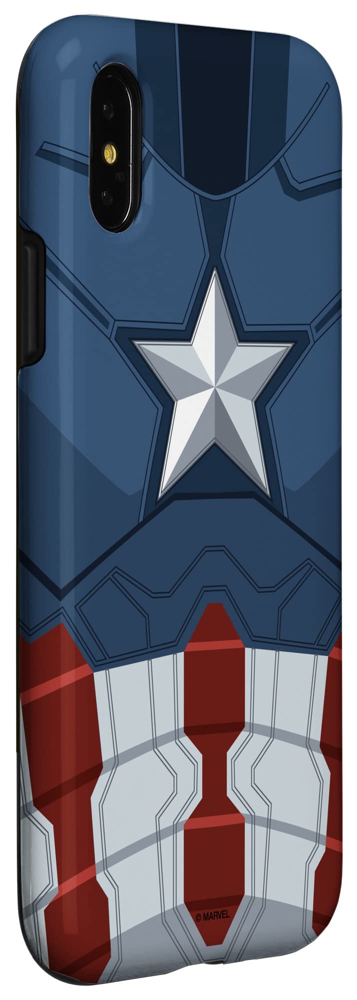 Marvel Captain America Steve Rogers iPhone X/XS Phone Case - Durable Protective Cover for iPhone X/XS - Perfect for Marvel Fans, Superhero Lovers & Everyday Use