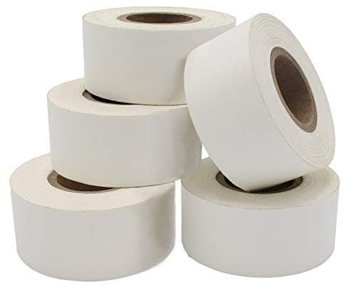 ChromaLabel Color Coding Label Tape - 5 Rolls White Adhesive Tape (1