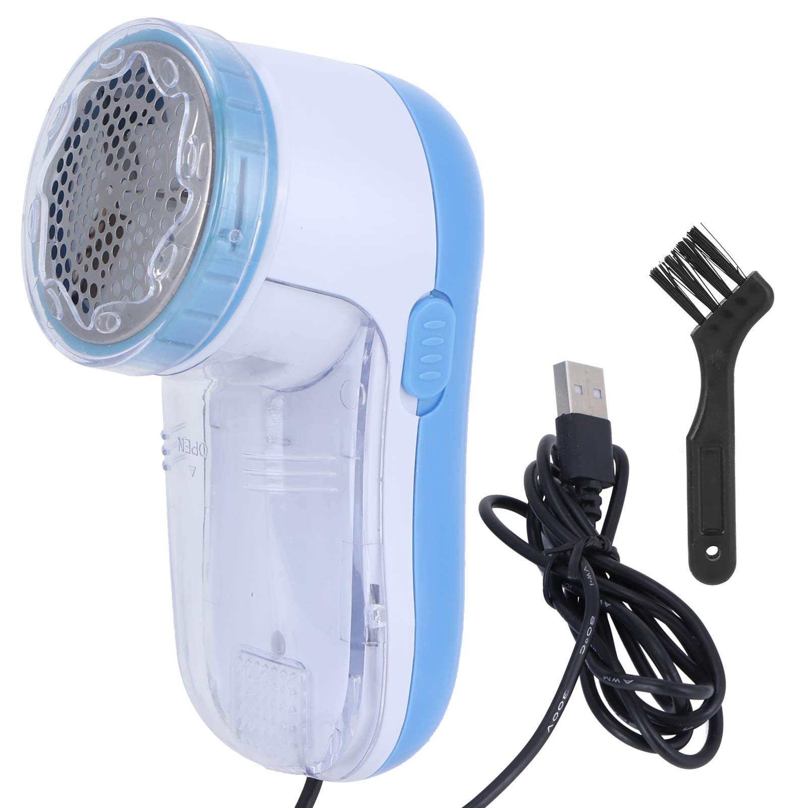 Electric Lint Remover & Fabric Shaver - USB-Powered Clothes Lint Cleaner for Sweaters, Blankets & Home Textiles (Blue) | Perfect for Pet Hair Removal & Garment Care