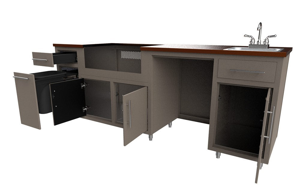 Challenger Designs Coastal 90.125 WGRS - Premium Outdoor Furniture for Patio, Garden & Backyard Relaxation