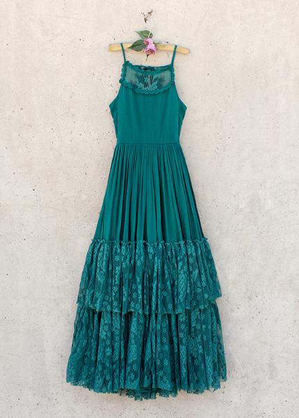 Stylish Catrin Teal Dress for Women | Elegant Flowy Midi Dress for Casual Wear, Parties & Special Occasions