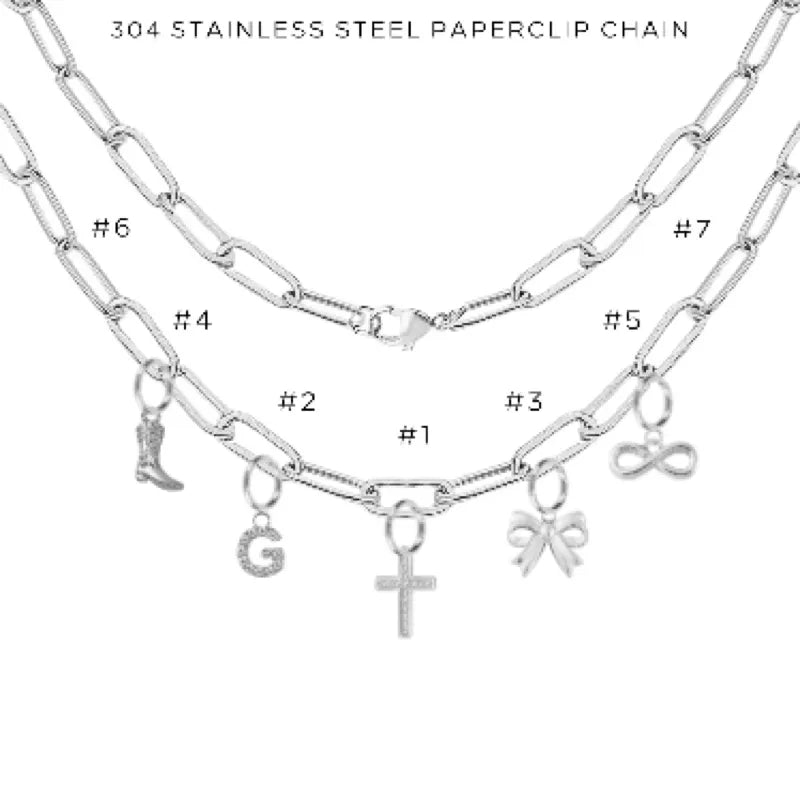 Charm Necklace with Assorted Charms - Elegant Layered Pendant Jewelry for Women - Perfect for Gifts, Parties & Everyday Wear