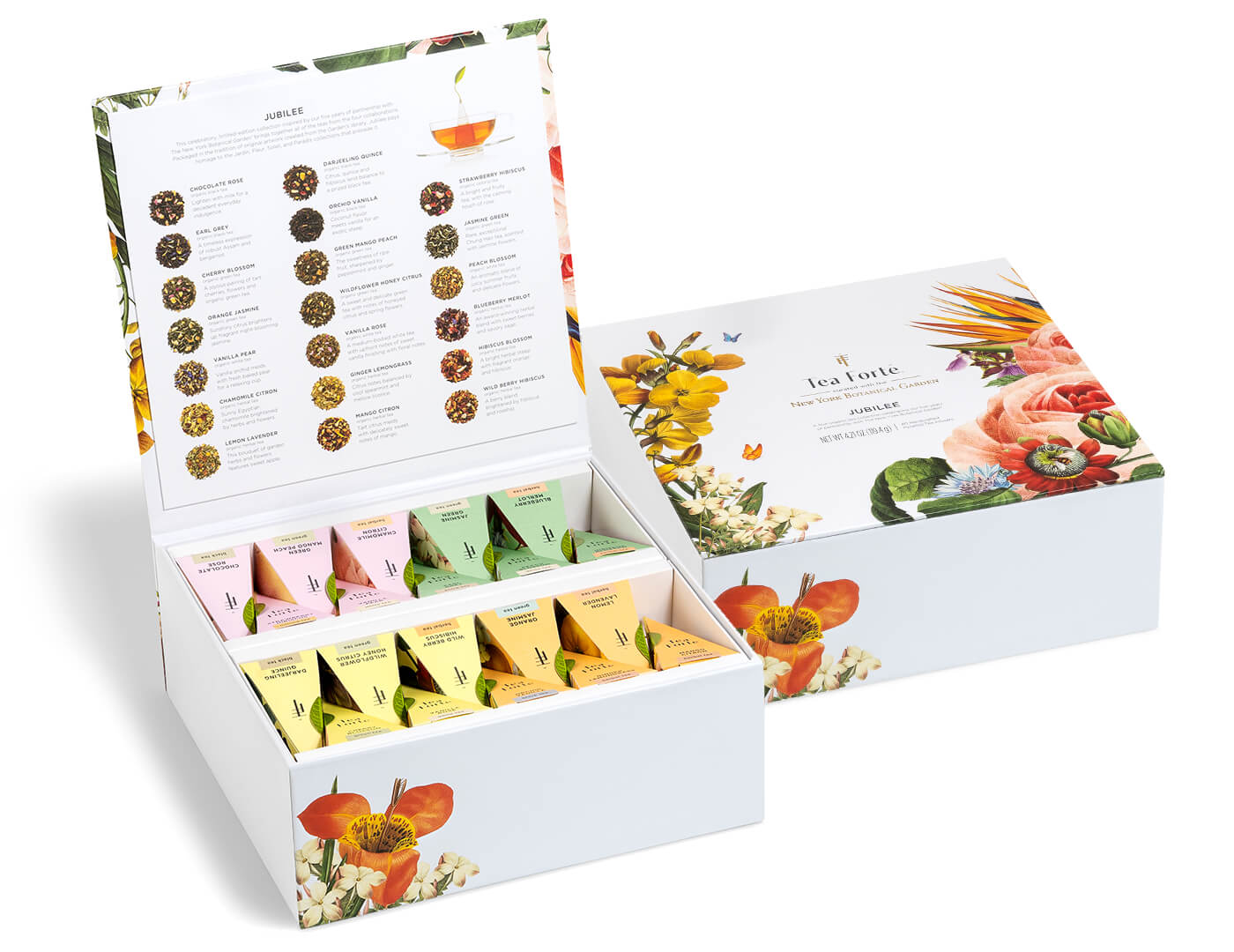 Classic & Jubilee Tea Chest Combo Set - Premium Wooden Tea Storage Box with Lock - Perfect for Loose Leaf Tea Collection & Gift Giving - Home, Office & Tea Party Essential