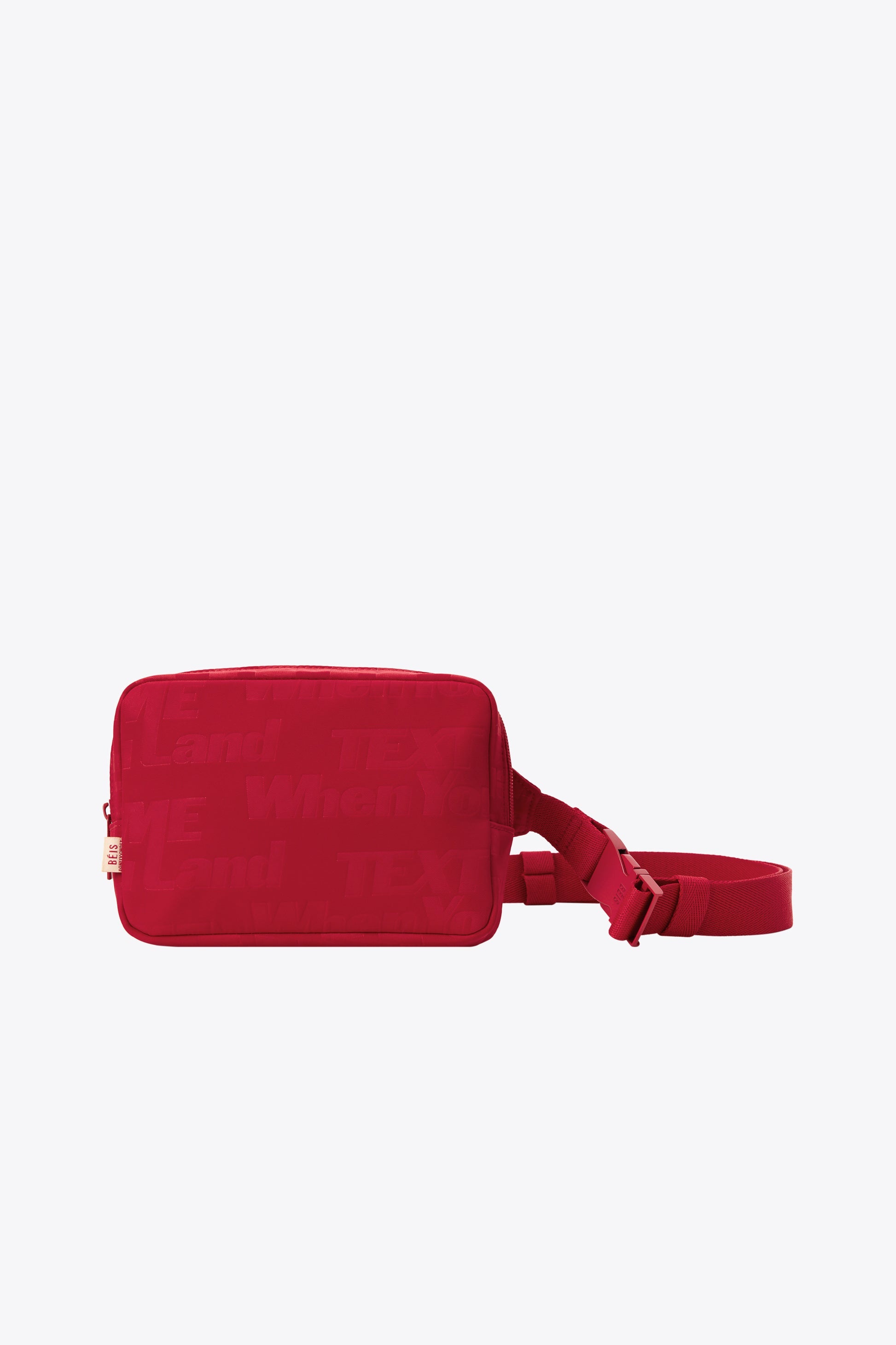 Text Me Red Belt Bag - Stylish & Functional Waist Pack for Travel, Running, and Everyday Use