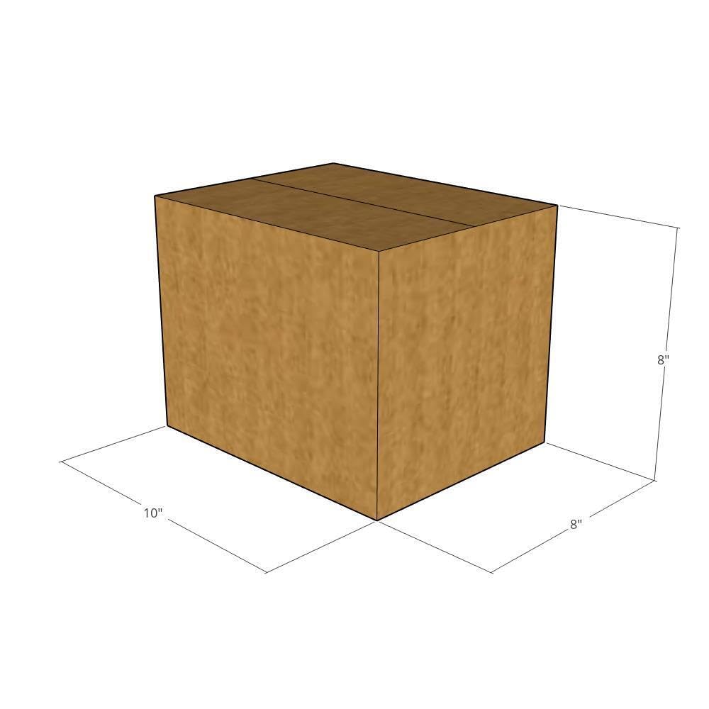 25-Pack 10x8x8 Inch Corrugated Moving Boxes - 32 ECT Strength Shipping Boxes for Business, Office & Home Use | Durable Packaging for Moving, Storage & Ecommerce Shipping