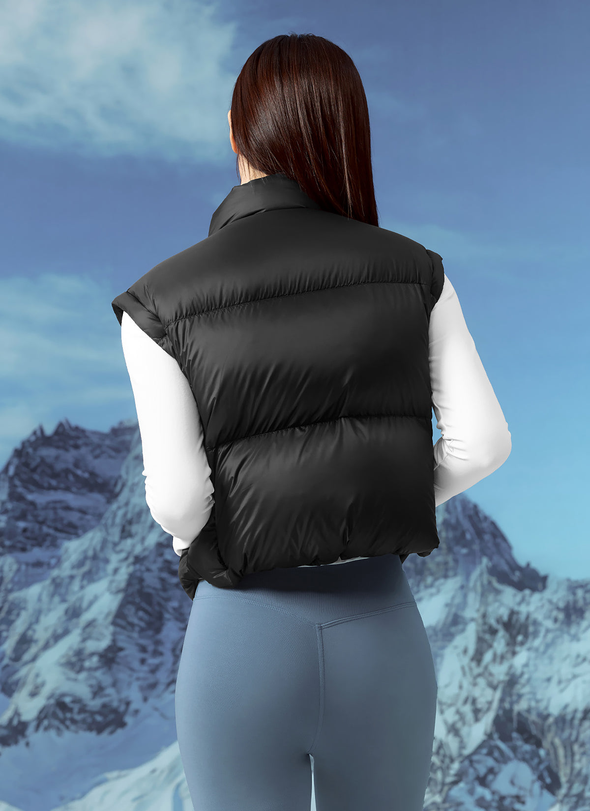Detachable Goose Down Short Jumper - Lightweight Warm Winter Jacket for Women & Men - Perfect for Outdoor Activities, Travel & Casual Wear
