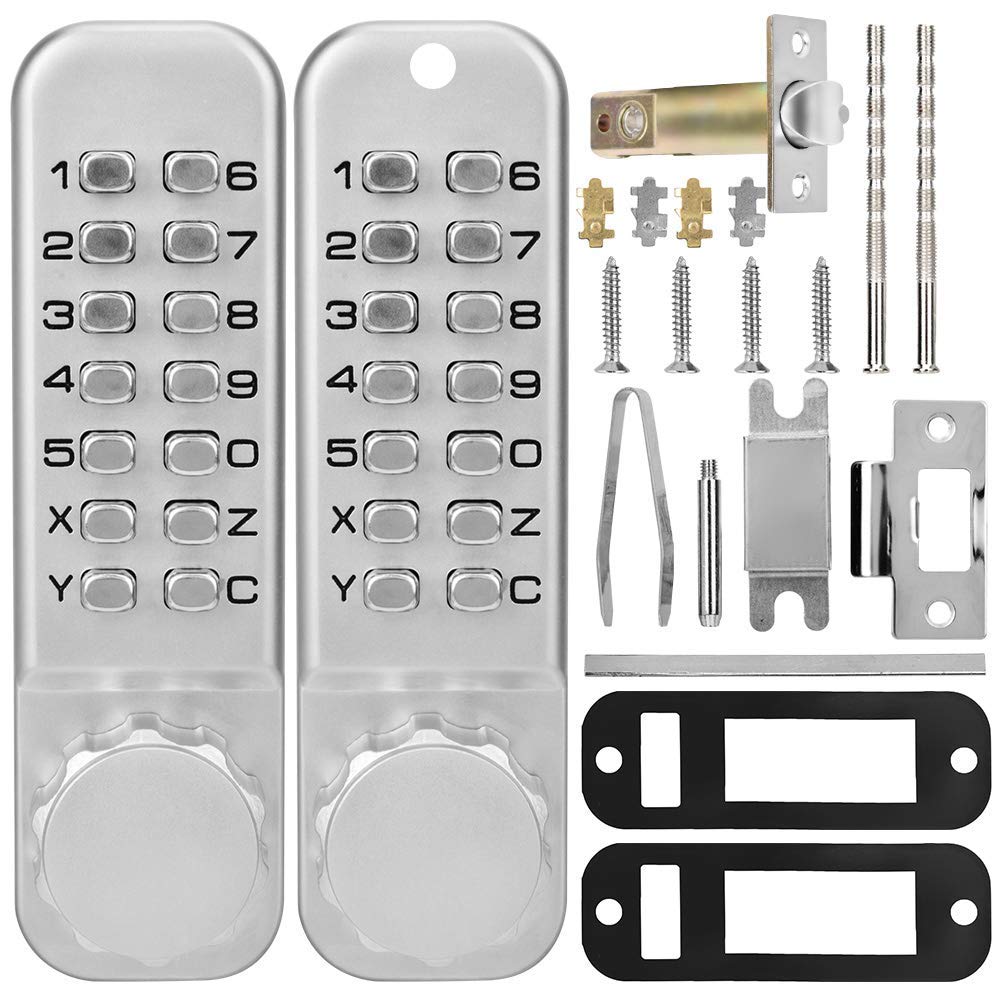 Mechanical Keyless Door Lock - Double-Sided Password Combination Security Lock | Fireproof & Waterproof | No Power/Key Required | Ideal for Homes, Offices & Apartments