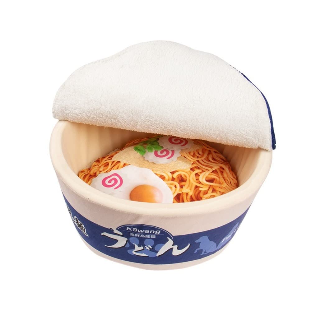 SSDHUA Instant Noodle Shaped Cat Bed - Detachable Multi-Functional Pet Sofa House for Small Cats & Dogs | Cozy & Cute Pet Nest for Living Room, Bedroom & Office