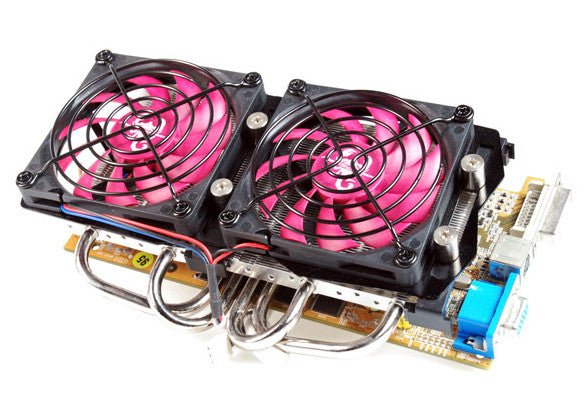 Evercool RVF 2F Universal VGA Cooler with Dual 80mm Fans - Replacement GPU Cooling Solution for Gaming PCs and Workstations