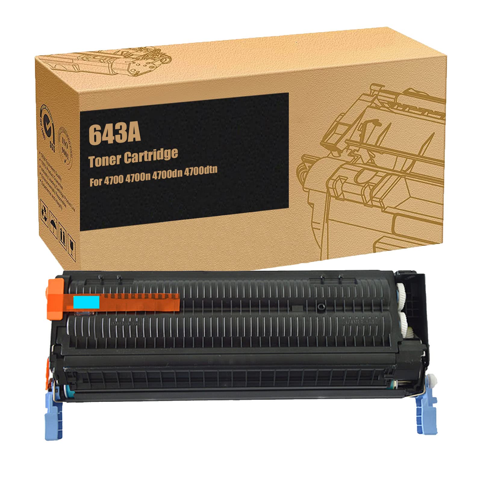 ZLOR 643A Compatible Toner Cartridge Replacement for HP 4700 Series (4700/4700n/4700dn/4700dtn) - Cyan, Yellow, Magenta, Black | High Yield Printing | Ideal for Office & Home Printing Needs