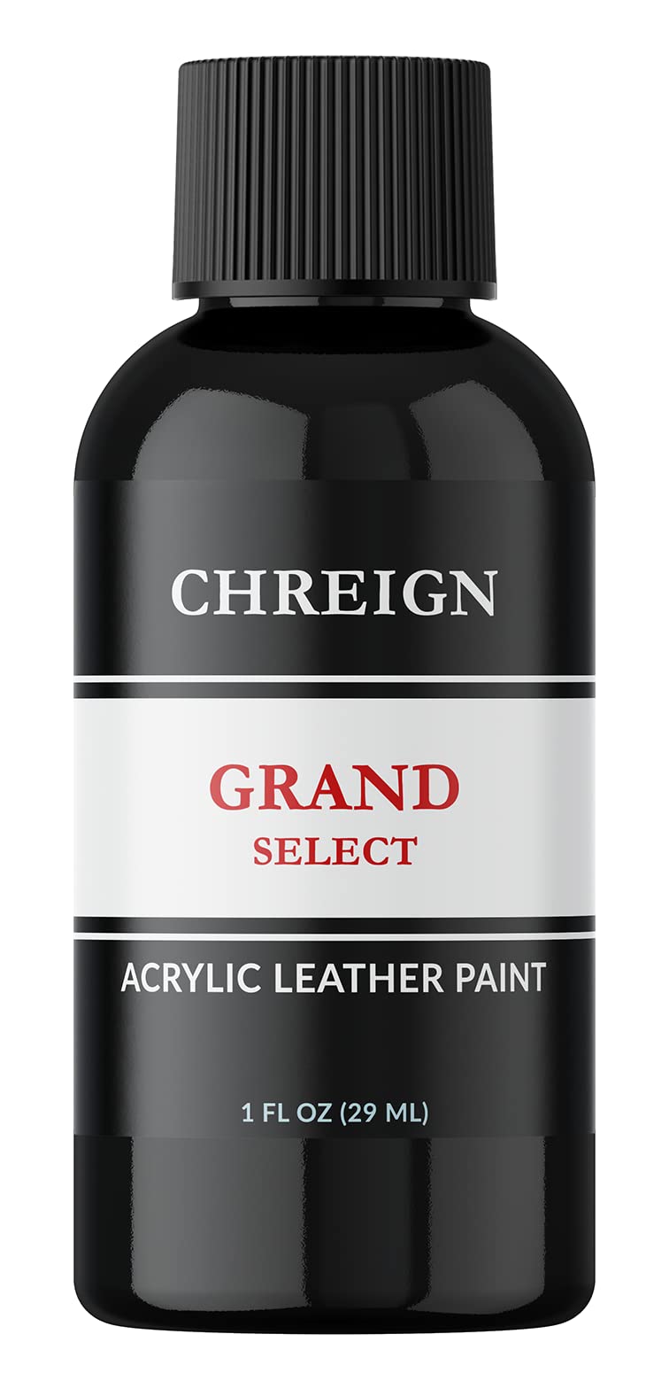 Premium Acrylic Leather Paint for Shoes & Sneakers - Waterproof & Flexible Black Leather Paint - Perfect for Customizing Sneakers, Boots, Jackets & Handbags