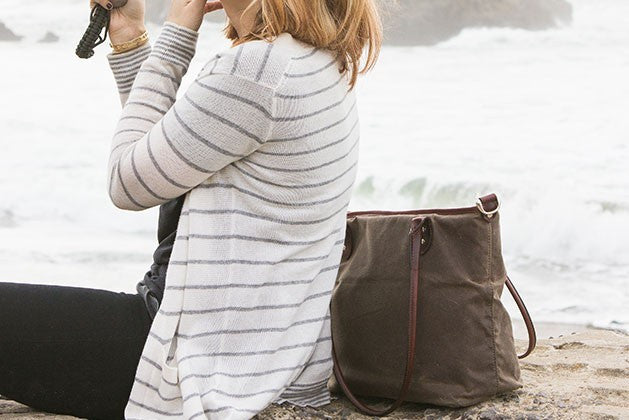 ONA Capri Camera Tote Bag - Premium DSLR & Mirrorless Camera Bag in Dark Tan - Perfect for Travel, Street Photography & Everyday Use