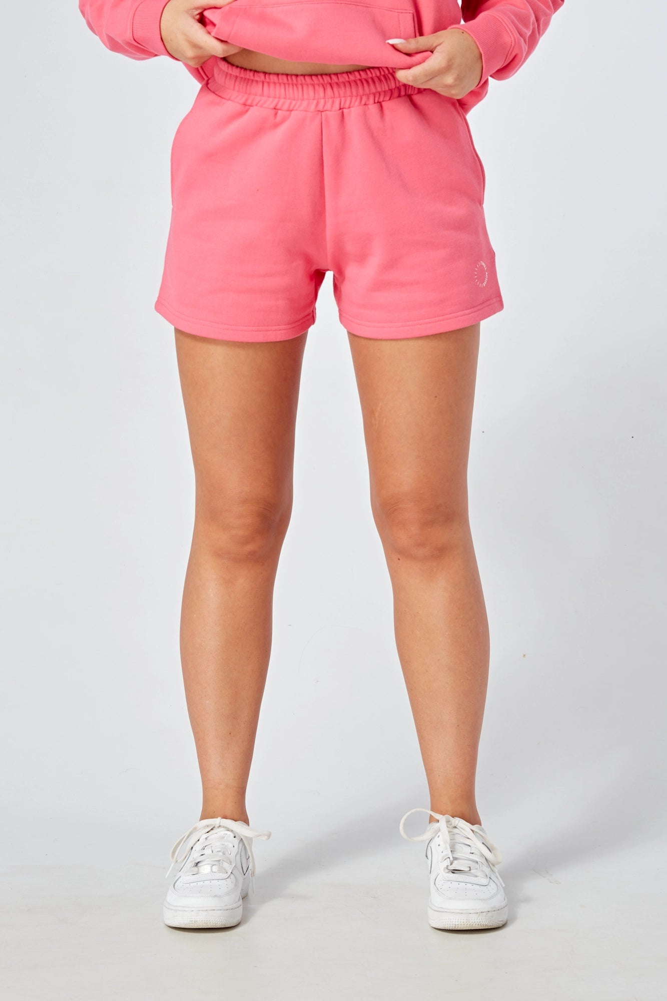 Soft Twill Active Lounge Shorts for Women - Comfortable Stretchy Casual Shorts in Pink | Perfect for Yoga, Running, and Relaxing at Home