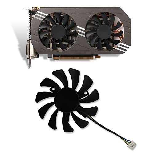 Cavabien GA81S2U 75mm GTX 970 GPU Cooling Fan Replacement for ZOTAC GeForce GTX 970 Graphics Card - 4-Pin PWM Fan (1PC) - Perfect for Gaming PC Upgrades & Graphics Card Repairs