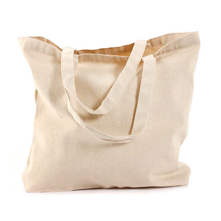 Eco-Friendly 100% Cotton Tote Bag with Reinforced Gusset - Durable Reusable Shopping Bag for Groceries, Beach & Everyday Use