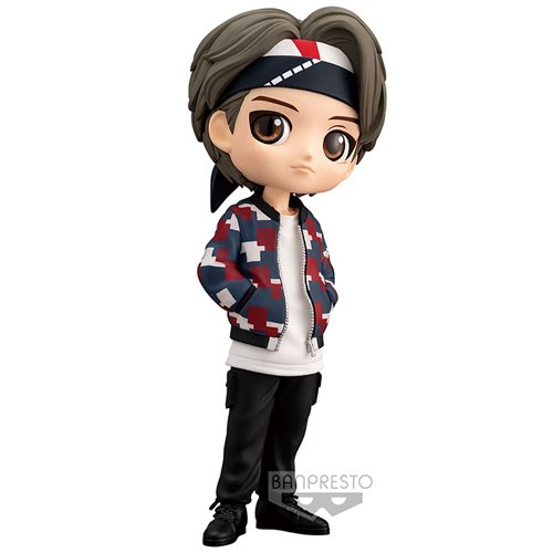 BTS Mic Drop Tiny TAN Q Posket V (Taehyung) Version A - Cute Anime Figure Collectible for K-Pop Fans, Home Decor, and Gift Ideas