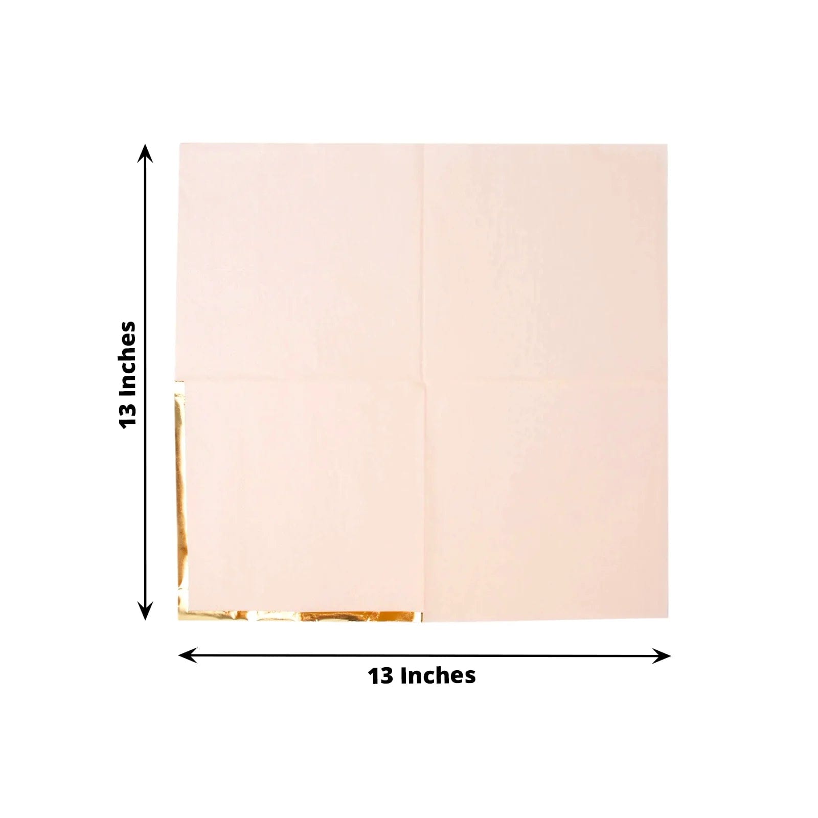 50 Pcs 2-Ply Premium Cocktail Napkins with Elegant Gold Rim - Perfect for Dinner Parties, Weddings & Special Events