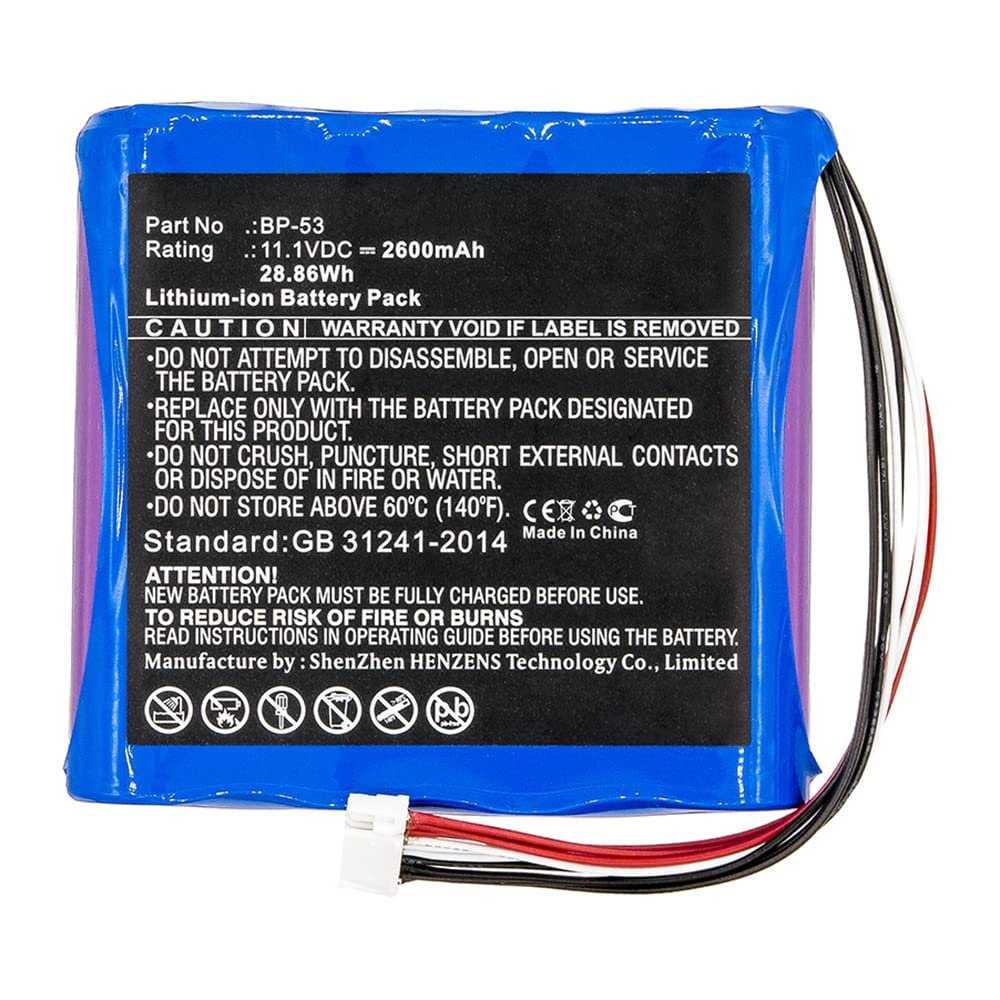 Synergy BP-53 Battery 11.1V 2600mAh Li-ion - for Digital Equipment Power