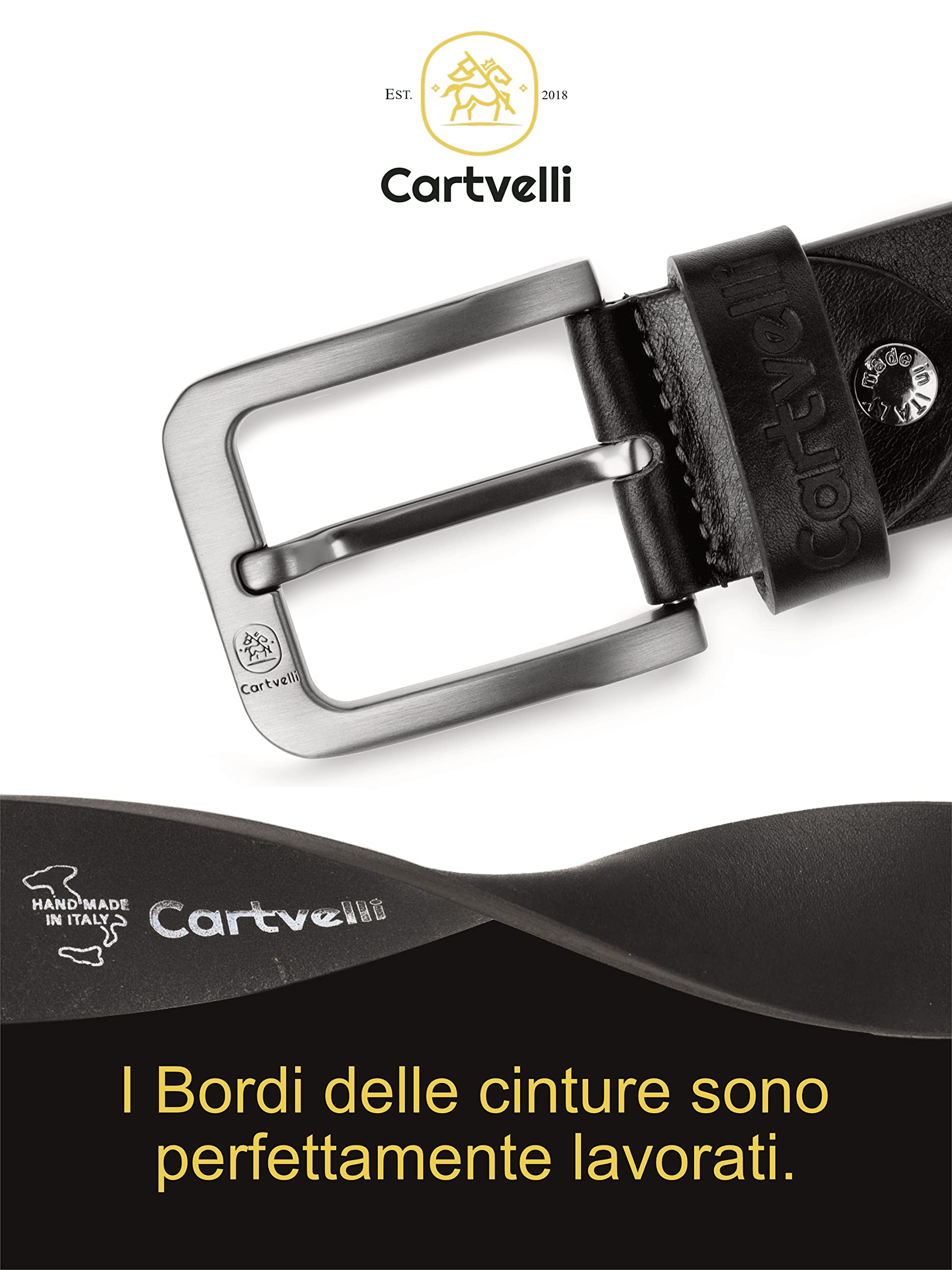 Premium Italian Leather Belt for Men - Genuine 40mm Cowhide Dress Belt with Gift Box - Perfect for Business, Casual & Formal Wear