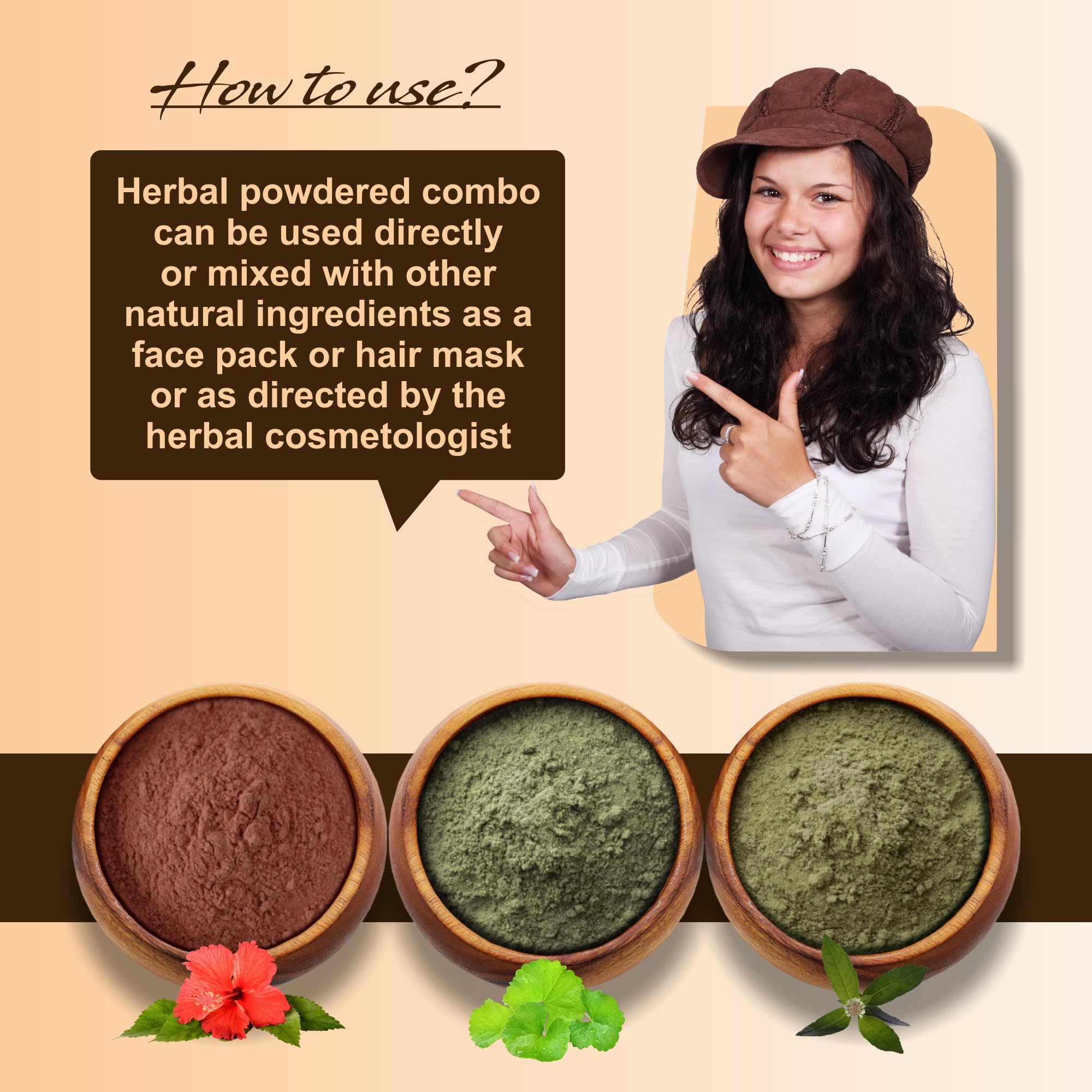 IYUSH Herbal Ayurveda Brahmi Bhringraj Hibiscus Powder - 300g (100g Each) | Natural Hair Growth & Scalp Treatment | Skin & Hair Care Solution for Dryness, Dandruff & Thinning | DIY Hair Masks & Ayurvedic Beauty Rituals