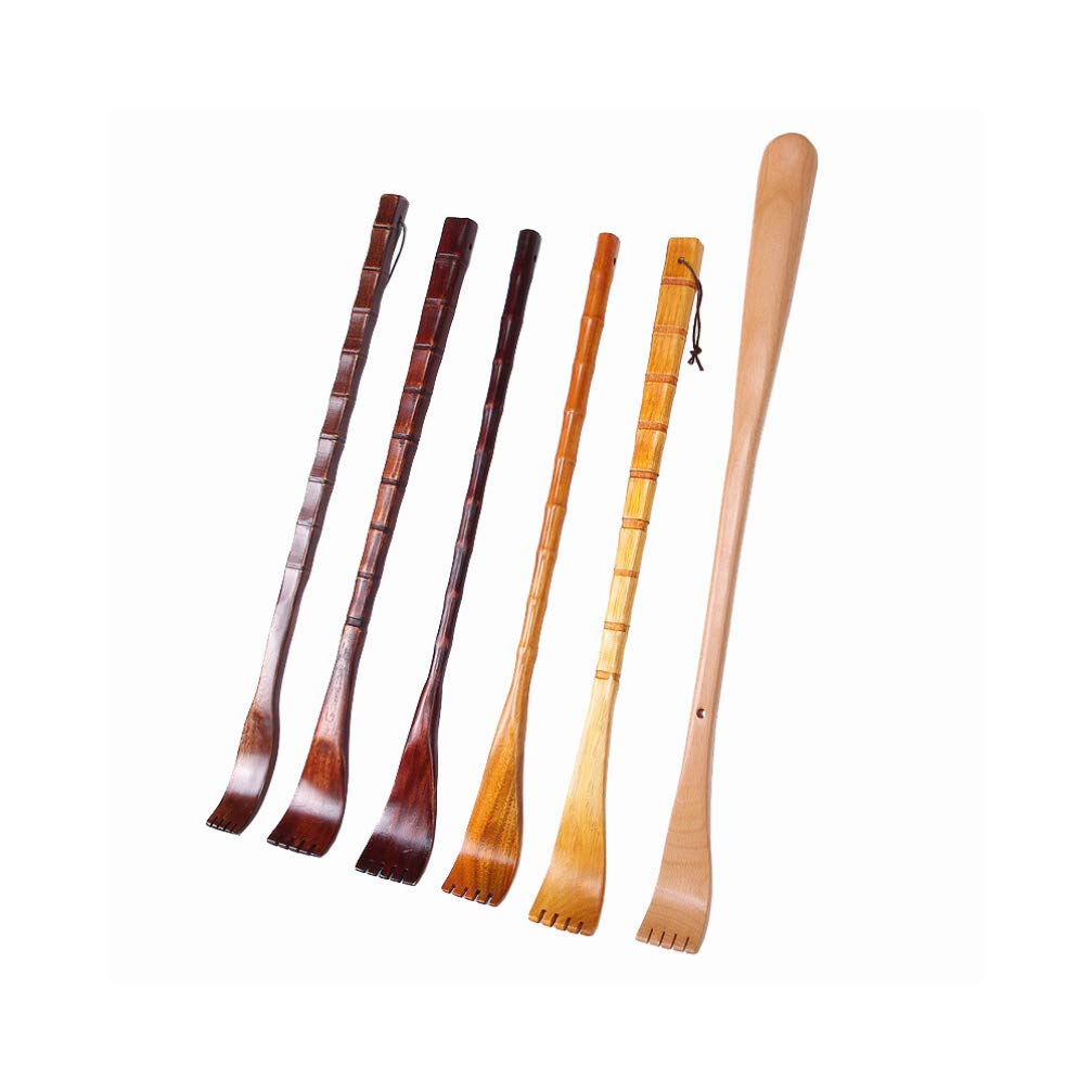 2-Pack Wooden Back Scratcher & Massager - Dual-Ended Claw Design for Itch Relief & Muscle Relaxation - Perfect for Home, Office, Travel & Self-Care
