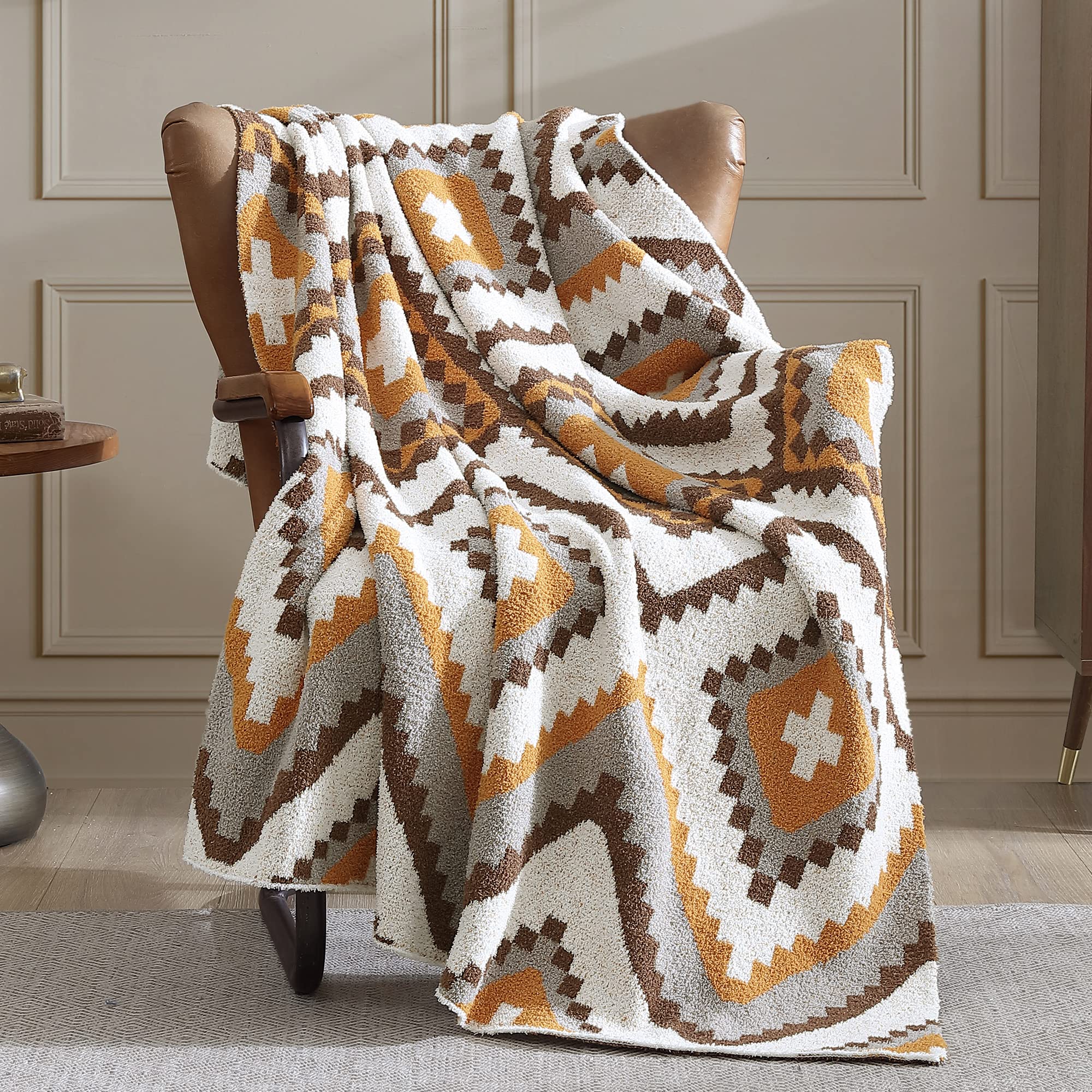 Walensee Boho Knitted Throw Blanket - 50