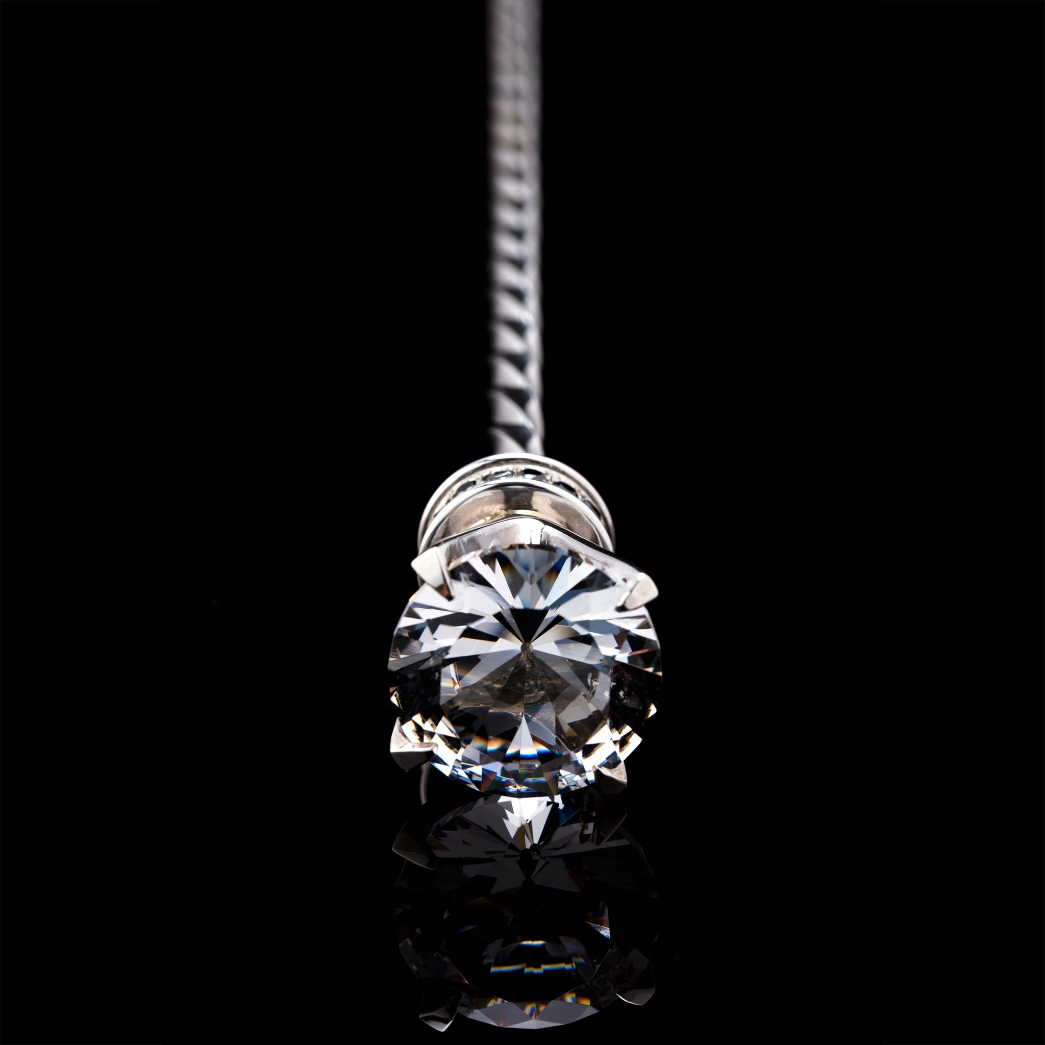 Premium Black Diamond Bar Spoon - 43cm Solid Silver Cocktail Mixing Tool for Bartenders & Home Bars | Perfect for Stirring, Layering & Crafting Cocktails