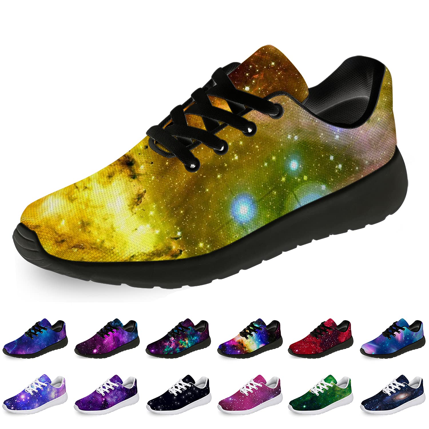 **Unisex Galaxy Running Shoes - Breathable Athletic Sneakers for Men & Women - Perfect for Tennis, Training & Walking - Ideal Gift for Fitness Enthusiasts**    *(Use for jogging, gym workouts, casual walks, or as stylish everyday footwear.)*