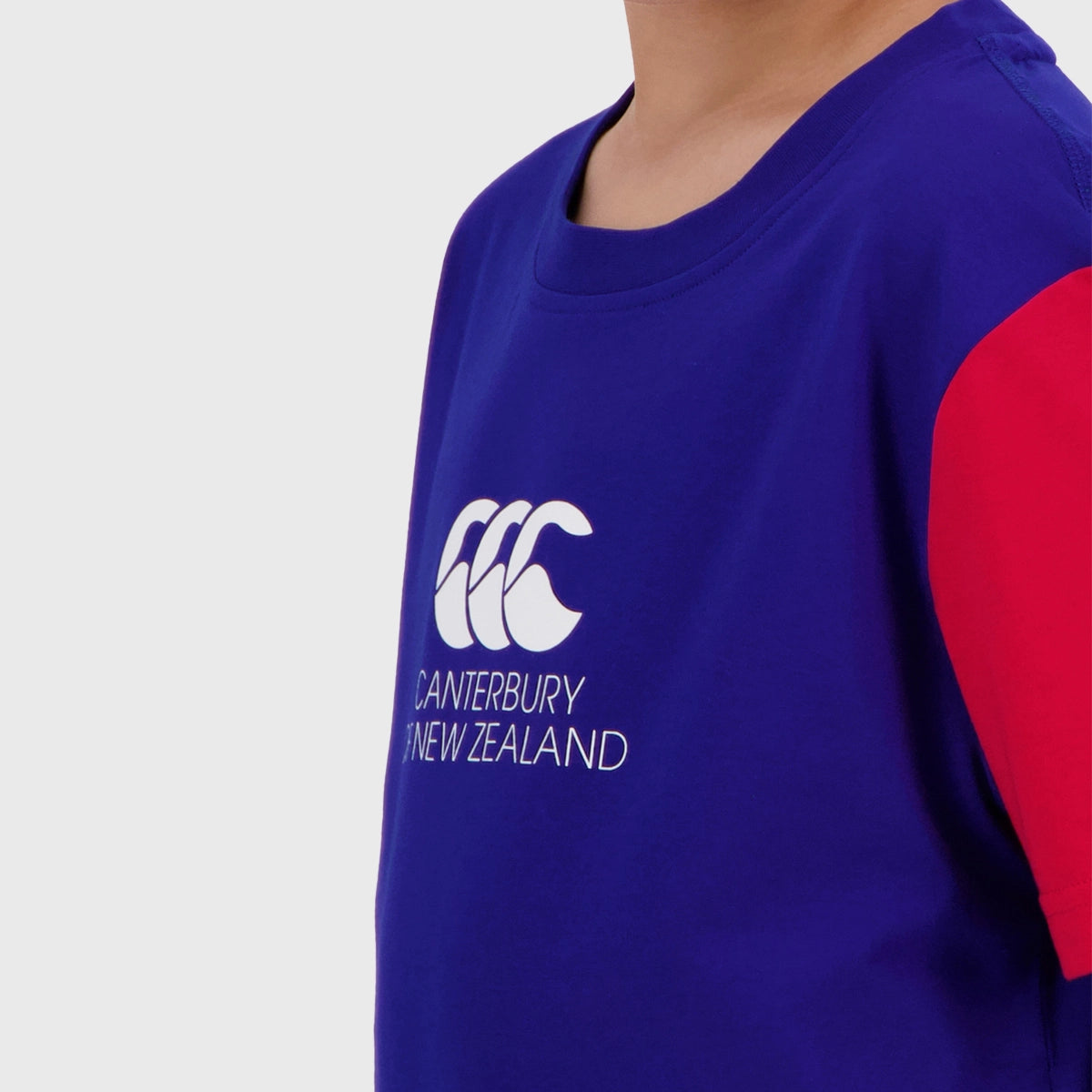 Canterbury Kids Legends Short Sleeve T-Shirt - Royal Blue & Red - Soft Cotton Tee for Boys & Girls - Perfect for School, Sports & Casual Wear