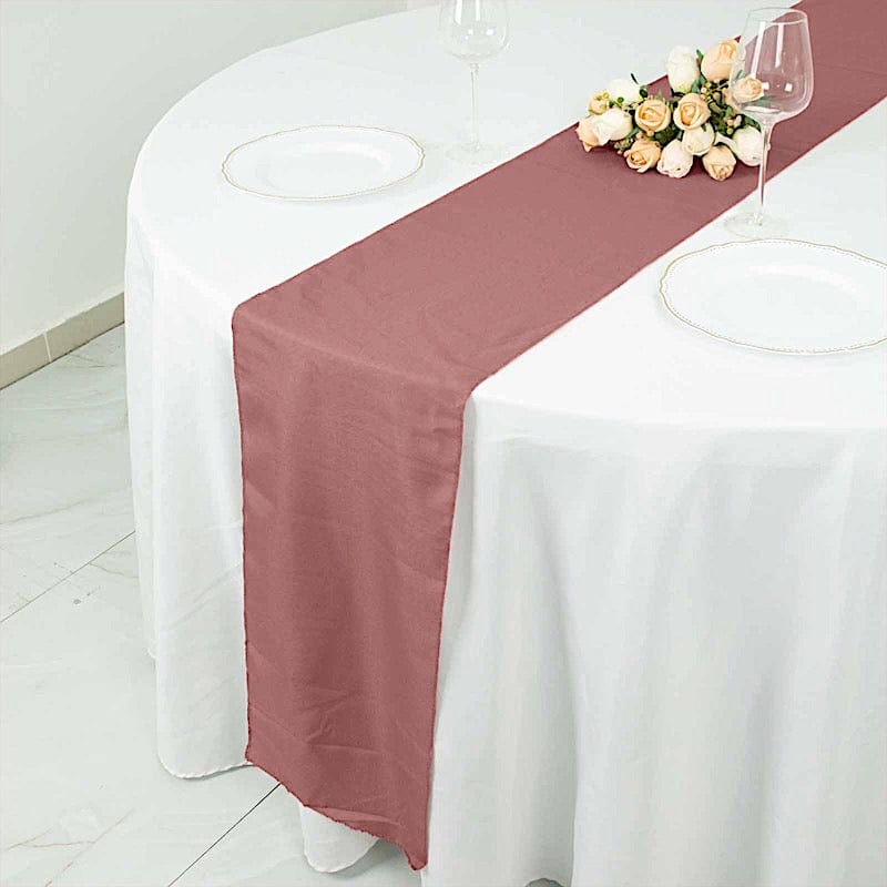 12x108 Inch Polyester Table Runner for Wedding Decorations - Elegant Dining Table Cover for Parties, Banquets, and Special Events