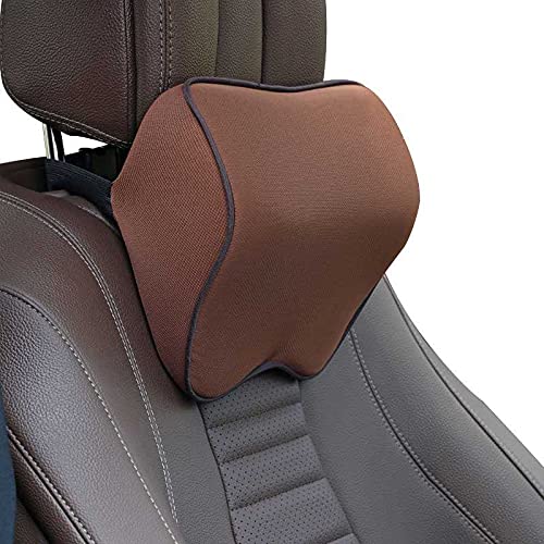 FLJKCT Car Headrest Neck Pillow - Comfortable Memory Foam Cushion for Travel & Long Drives - Supports Neck & Back - Perfect for Road Trips & Commuting