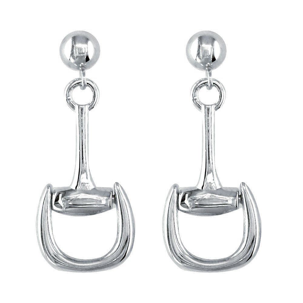 Sterling Silver Horsebit Post Earrings for Women - Classic & Elegant Jewelry for Everyday Wear, Parties & Special Occasions