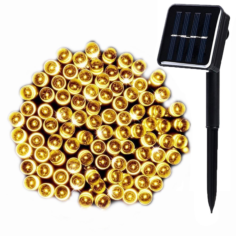 200LED Solar String Lights 72ft - 8 Modes Waterproof Fairy Lights for Outdoor Garden, Fence, Lawn & Holiday Decorations (Warm White) - Perfect for Patio, Backyard, Wedding & Christmas Lighting