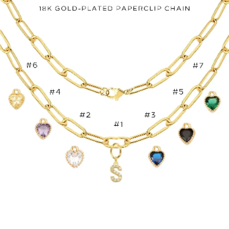Charm Necklace with Assorted Charms - Elegant Layered Pendant Jewelry for Women - Perfect for Gifts, Parties & Everyday Wear - $52.00
