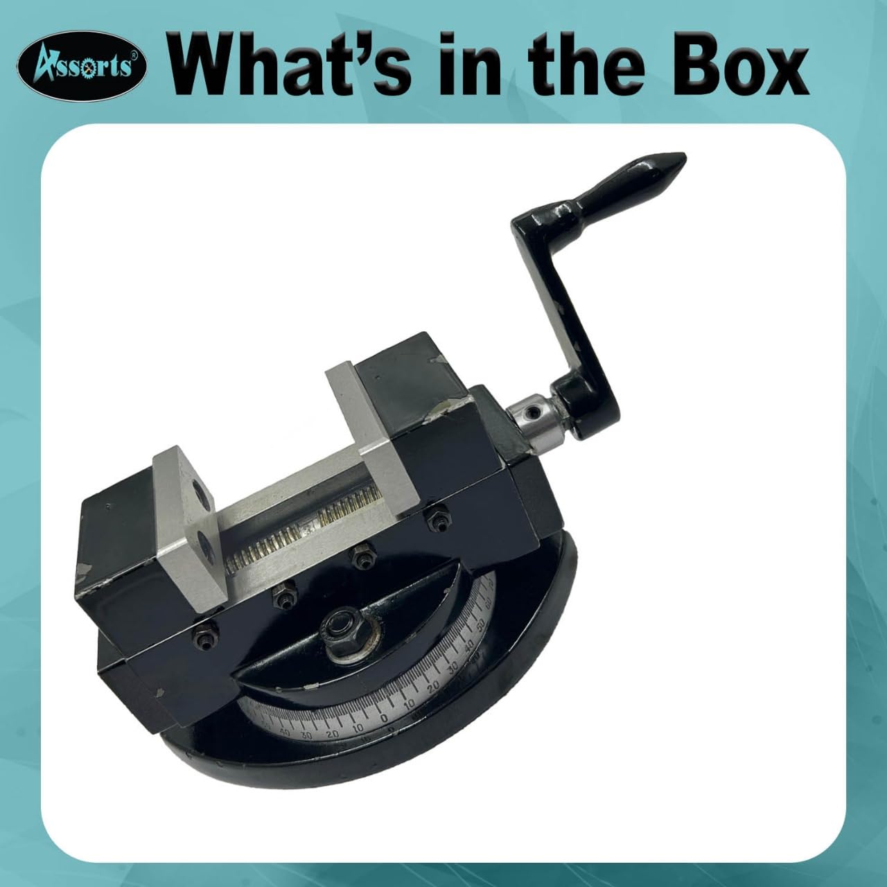 Self-Centering Milling Machine Vice with Swivel Base - 2