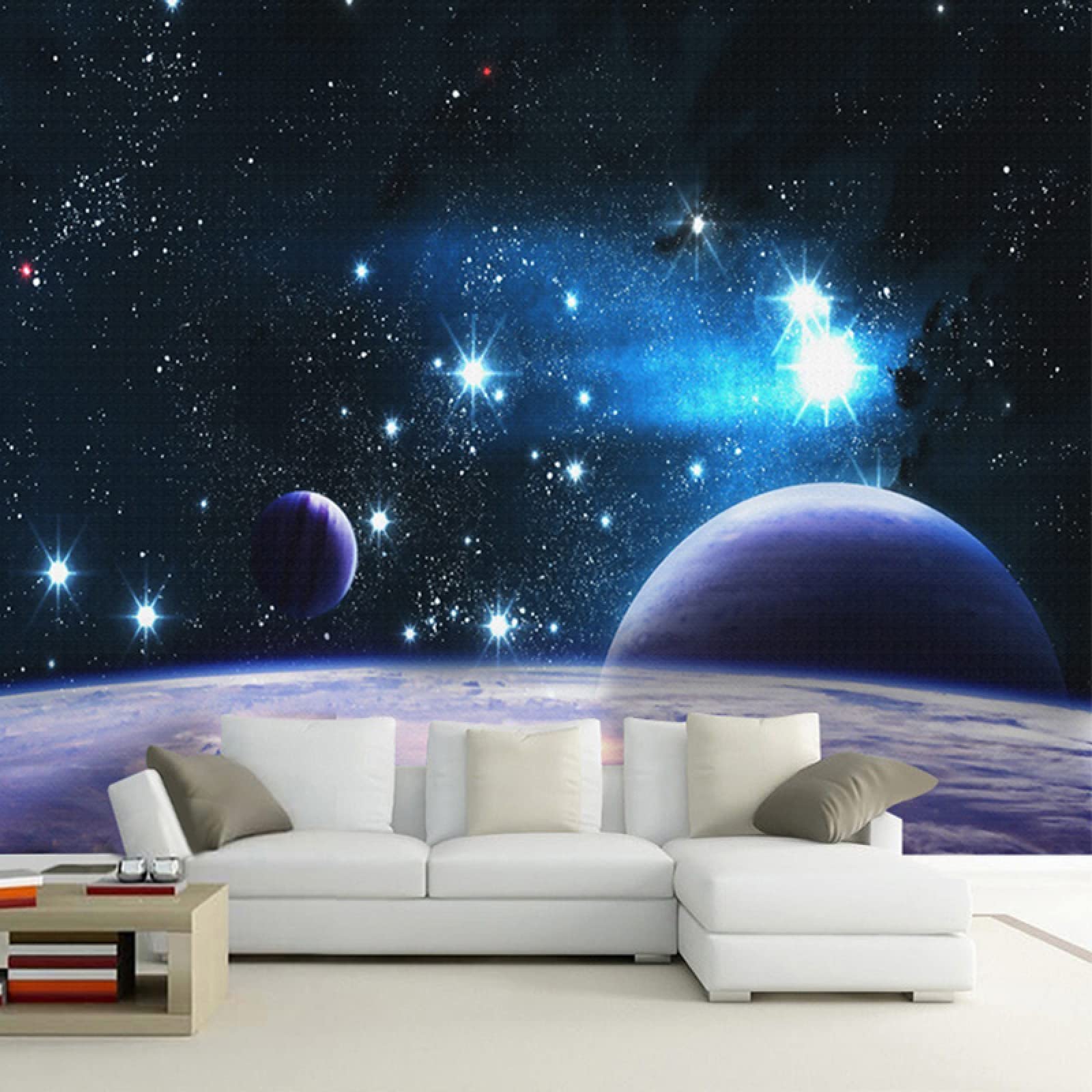 Planet Universe Large Mural Wall Art - Stunning Galaxy Space Decor Panoramic Wallpaper (169.3