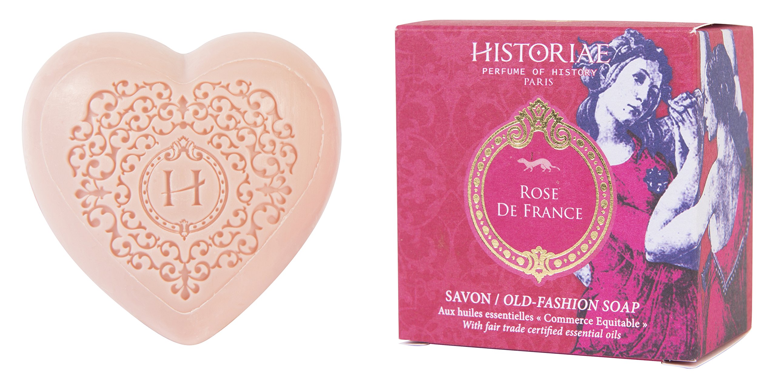 Rose De France Perfumed Soap 100g - Luxury French Rose Scented Bar Soap for Women, Handmade with Natural Ingredients | Perfect for Bath, Shower & Gift Giving