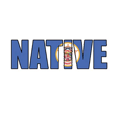 EW Designs Minnesota Native Sticker - Vinyl Decal for Car, Truck & Laptop - 5