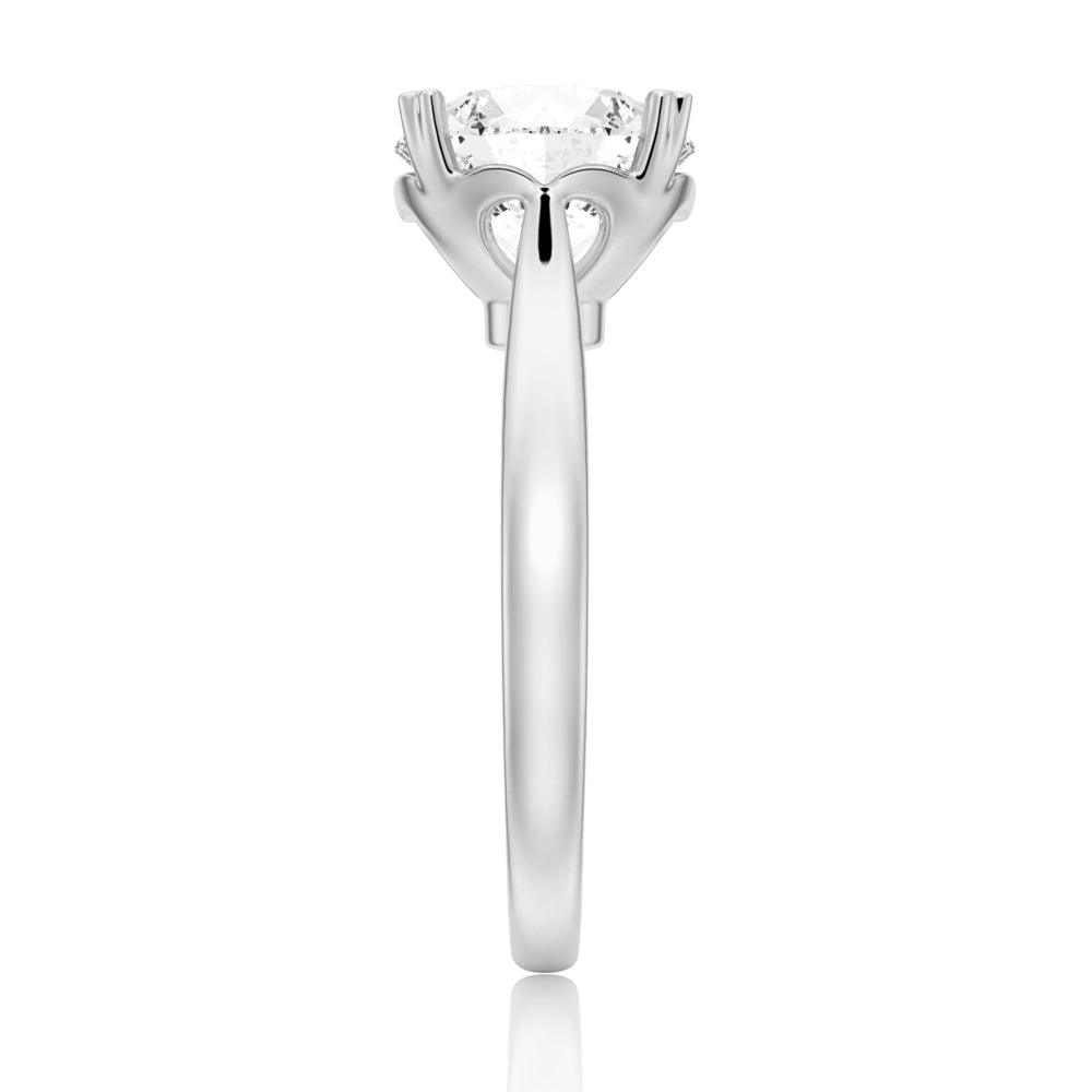 Exquisite Solitaire Round Moissanite Engagement Ring for Women - Perfect for Proposals, Weddings & Anniversaries
