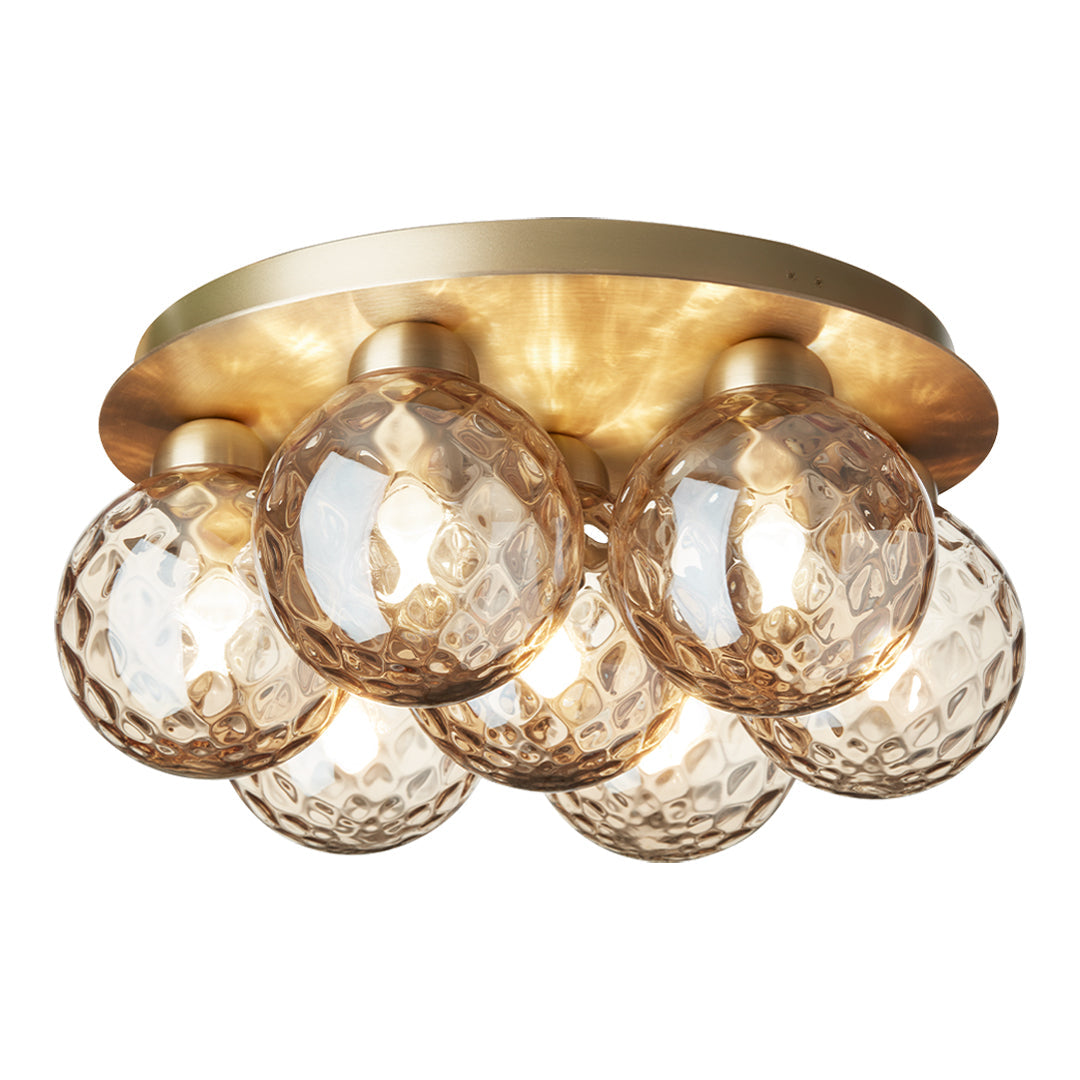 Apiales 7-Light Modern Ceiling Fixture - Elegant Flush Mount Lighting for Living Room, Bedroom, or Dining Room