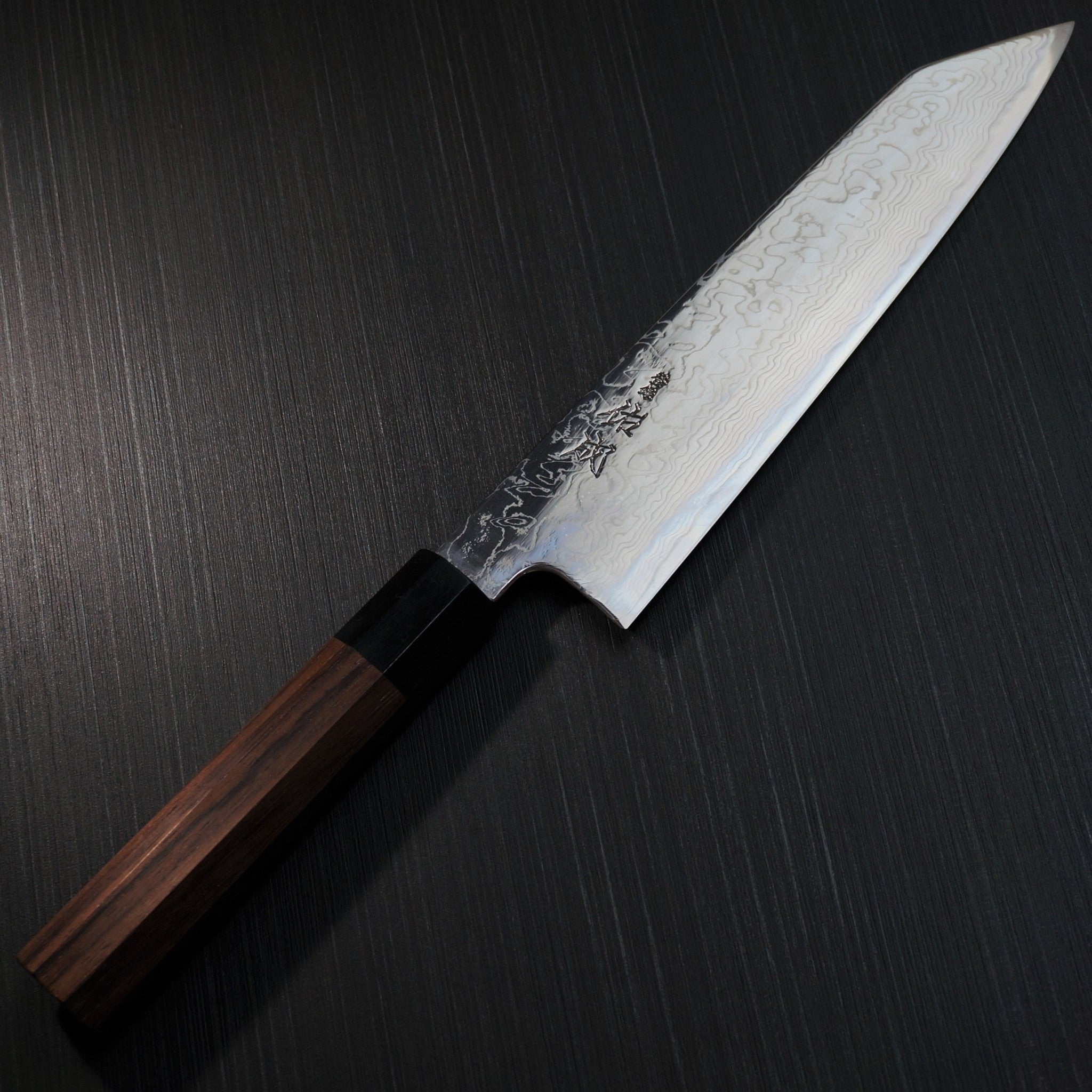 Premium SUKENARI Damascus Super Gold 2 Kiritsuke Wa Gyuto Chef Knife 210mm - Japanese High Carbon Steel Blade with Rosewood Handle - Perfect for Sushi, Meat Slicing & Professional Kitchen Use