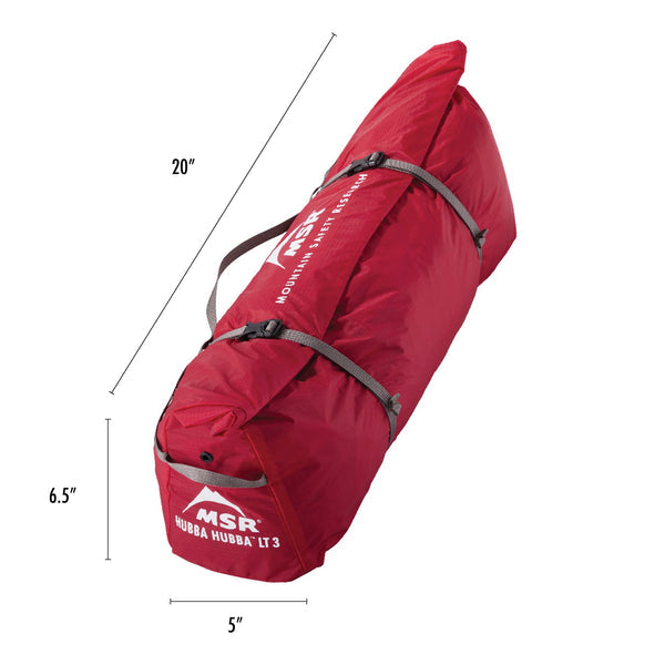 MSR Hubba Hubba LT 3P Tent - Lightweight 3-Person Backpacking Tent for Camping & Hiking | Waterproof & Windproof Design for Outdoor Adventures