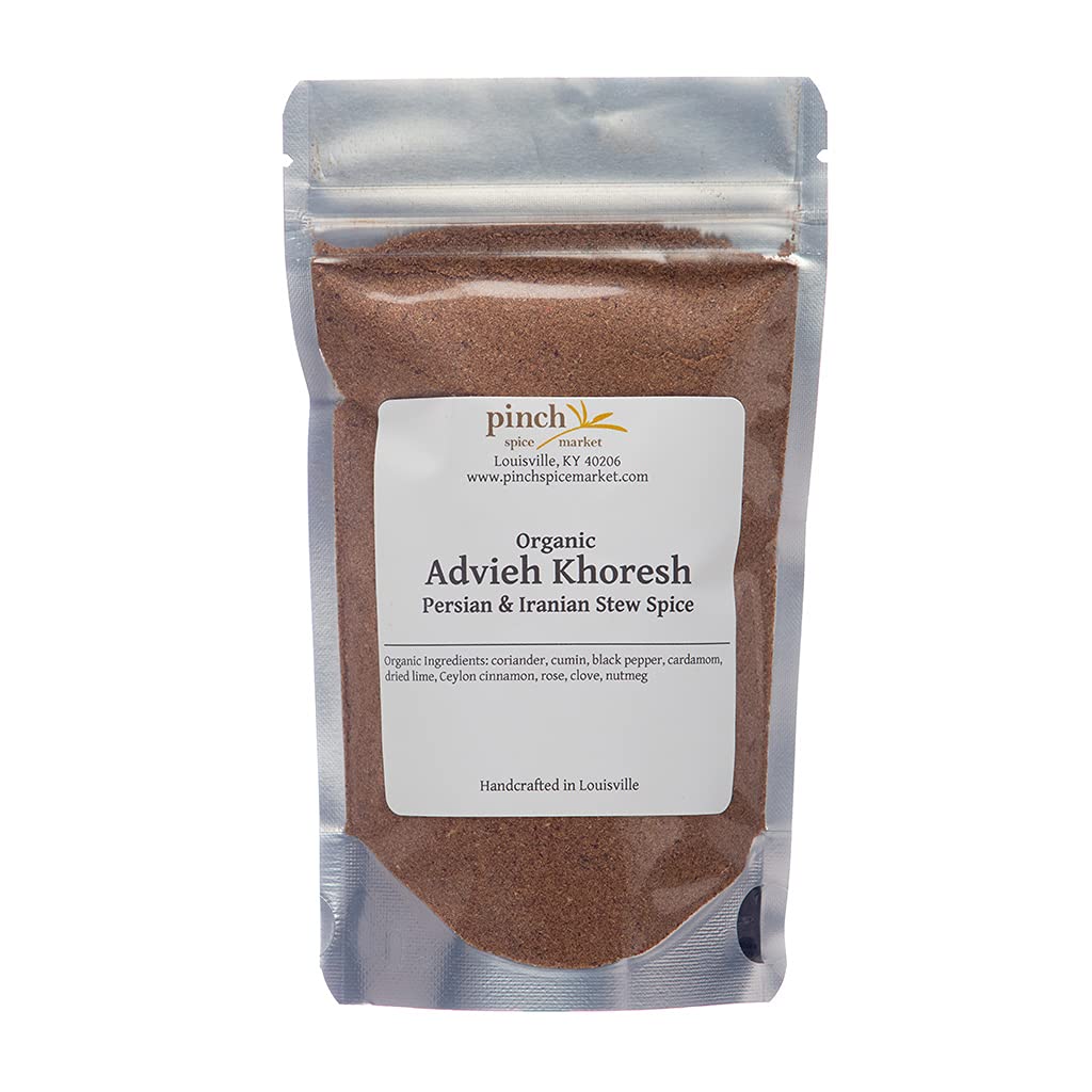 Premium Advieh Khoresh (Persian Stew Spice Blend) - 8 oz Bulk Bag - Authentic Persian Seasoning for Khoresht, Ghormeh Sabzi & Traditional Iranian Dishes - Perfect for Home Cooking & Persian Cuisine Lovers