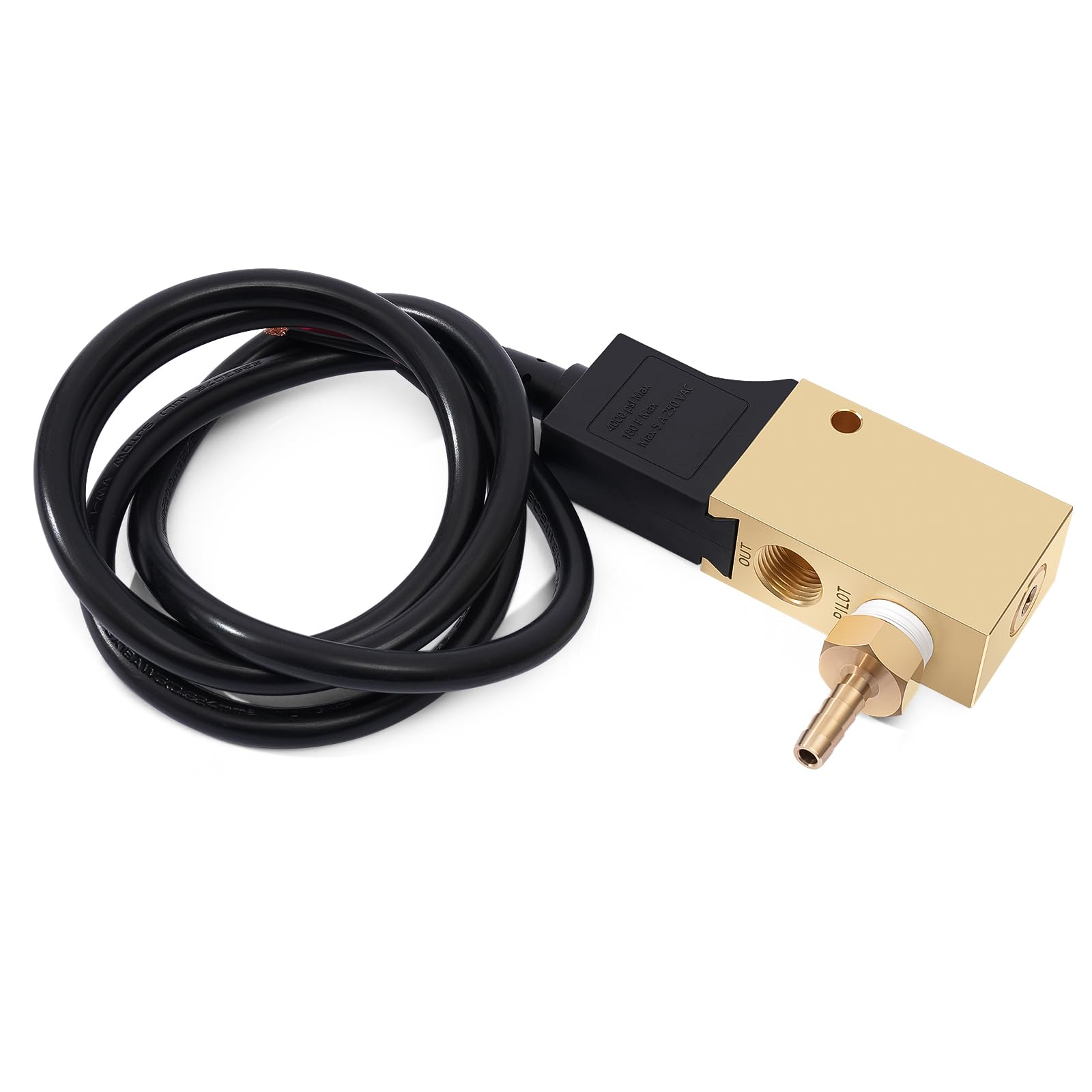 TMT Flow Switch with Pilot Feature for General Pump - 12.0 GPM, 4000 PSI, Vertical Mount - Ideal for Water Filtration, Irrigation Systems & Industrial Fluid Control