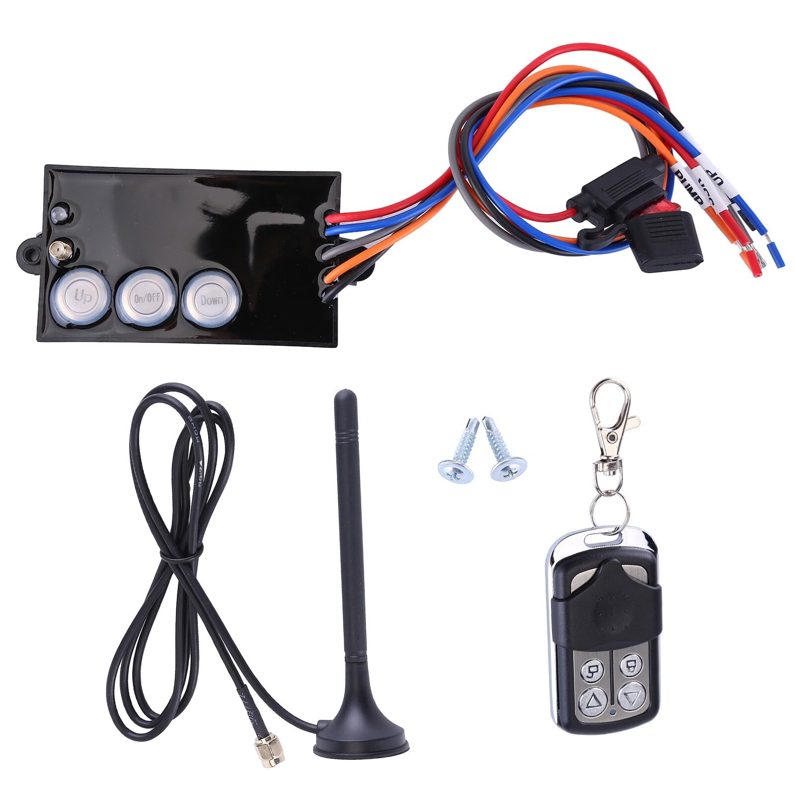G3-H01 12V Hydraulic Dump Trailer Wireless Remote Control Kit with Lift Winch - Heavy Duty Wireless Remote System for Dump Trailers, Construction & Farm Equipment (Perfect for Dumping Gravel, Sand & Agricultural Materials)