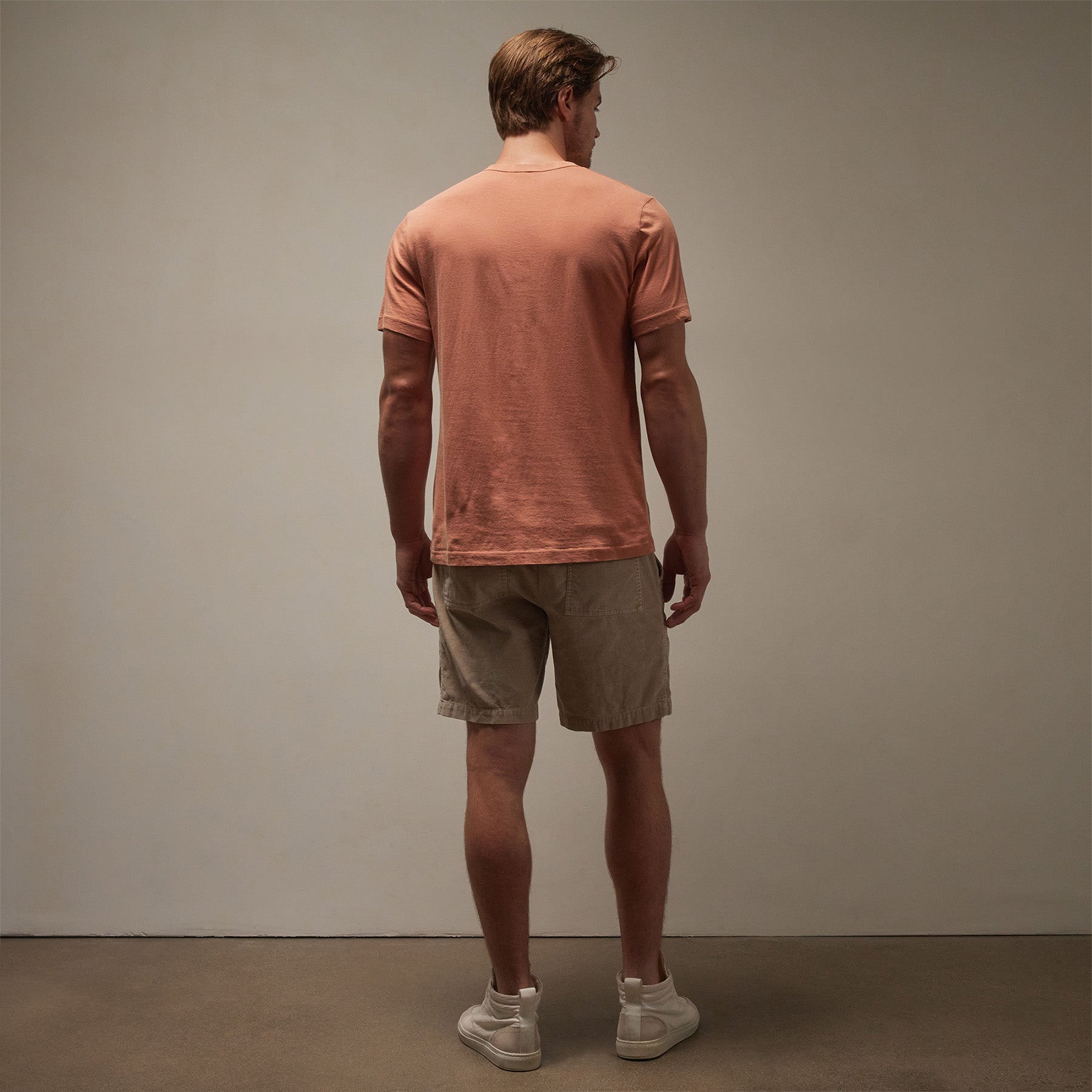 Lightweight Jersey Pocket T-Shirt - Soft Cotton Comfort Tee with Adobe Pigment Design - Perfect for Casual Wear, Gym & Everyday Outfits