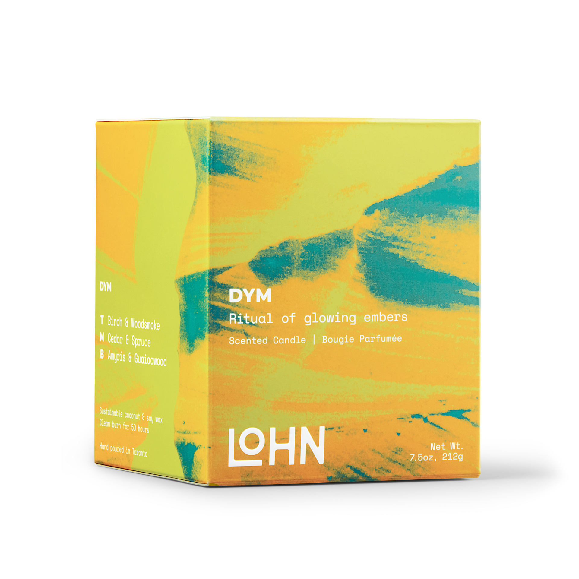 DYM Candle - Spruce & Woodsmoke Scented Soy Wax Candle for Home, Relaxation & Aromatherapy | Perfect for Living Room, Bedroom & Bathroom Decor