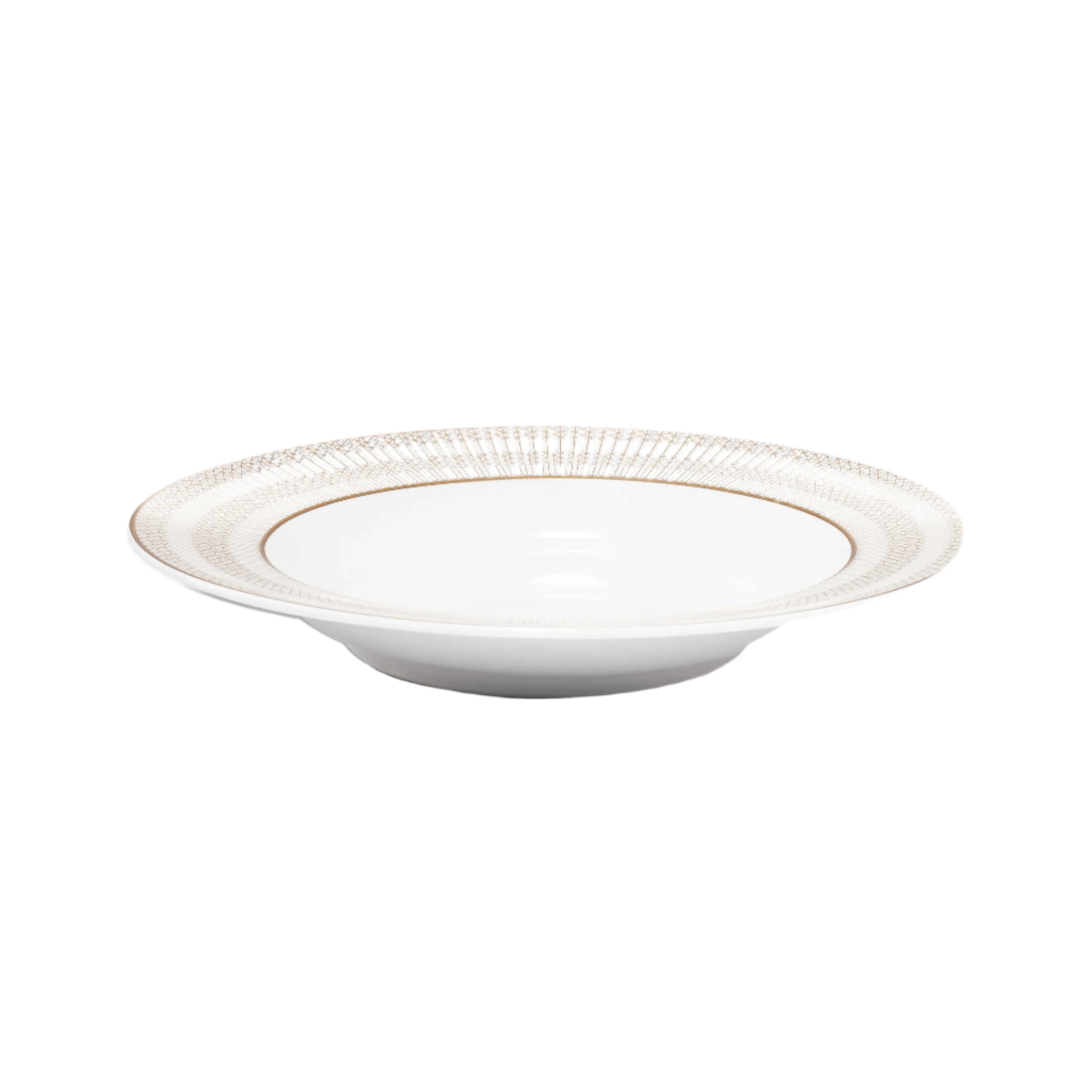 Premium Arcadia Gold Soup Bowls Set of 2 - Elegant Ceramic Soup & Salad Bowls for Home Dining, Restaurant Use & Gifts - Microwave & Dishwasher Safe