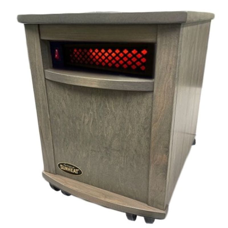 Original SUNHEAT USA1500 A Amish Hand Crafted Indoor Heater - Energy Efficient Portable Space Heater for Home, Office & Bedroom - Perfect for Winter Warmth & Cozy Comfort
