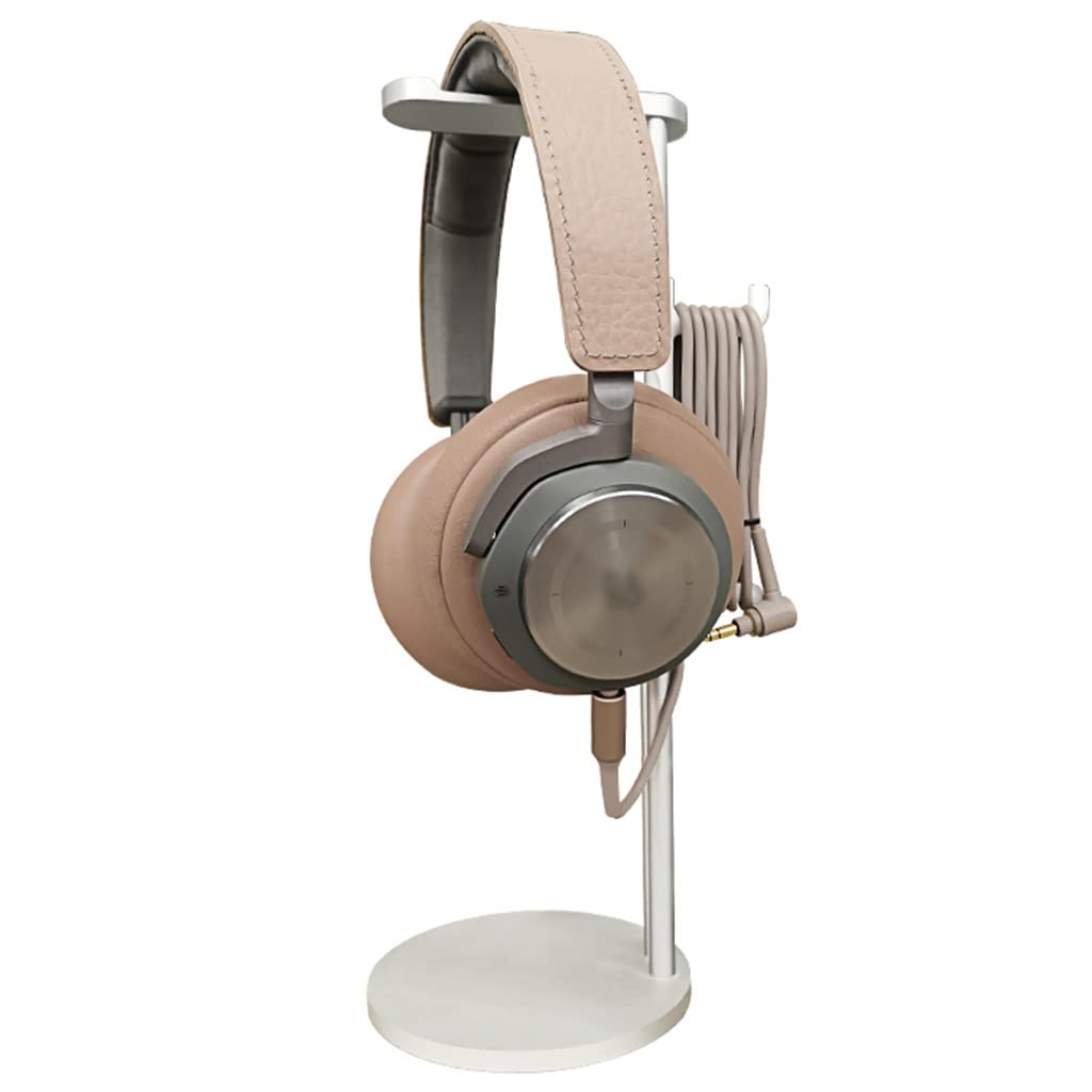 Premium Aluminum Alloy Headphone Stand - Durable Gaming Headset Holder & Vertical Earphone Display Stand for Desk (Silver, 10.9 x 3.9 inches) - Perfect for Gaming Setups, Home Office & Studio Organization